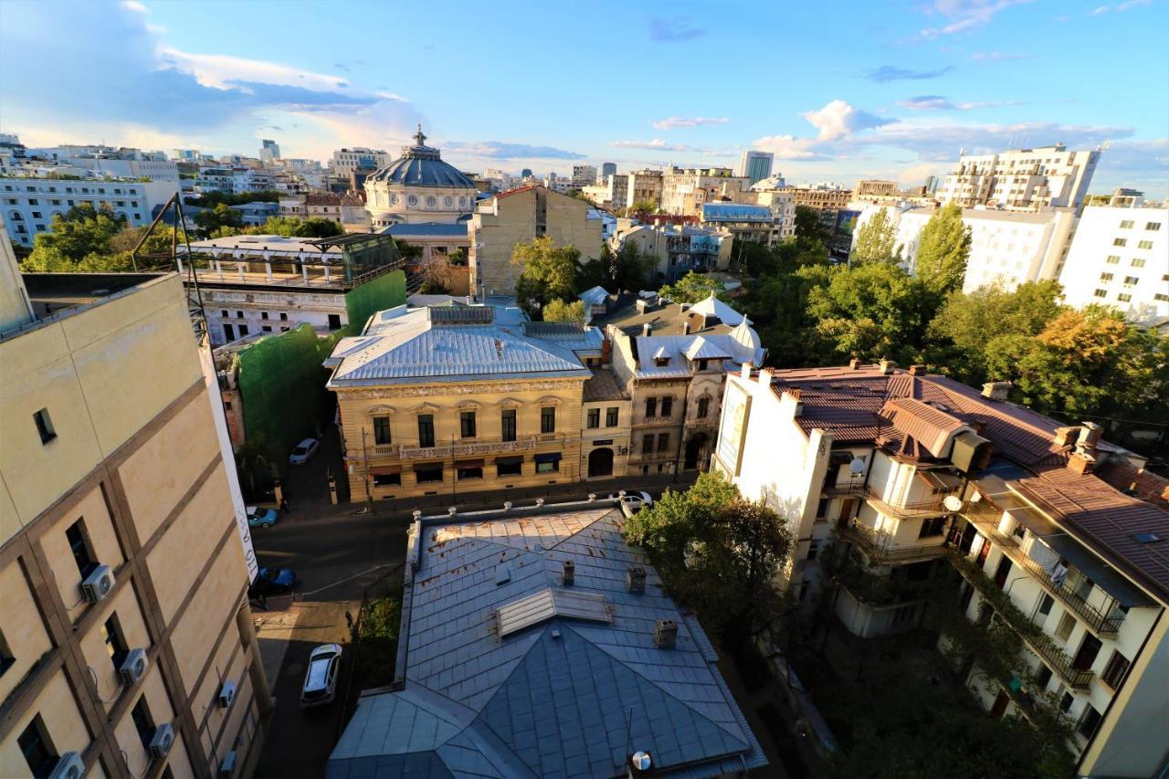 Athenee Palace Apartment - Panoramic View Terrace & Balcony - Free Minibar 布加勒斯特 外观 照片